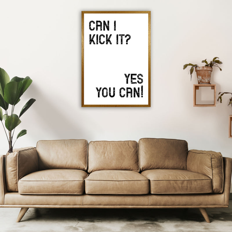 Can I Kick It Art Print by Pixy Paper A1 Print Only