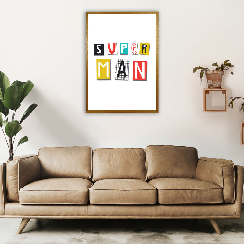 Super man Art Print by Pixy Paper A1 Print Only