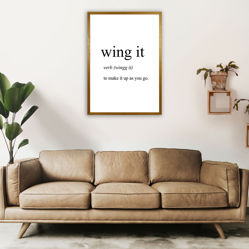 Wing It Definition Art Print by Pixy Paper A1 Print Only