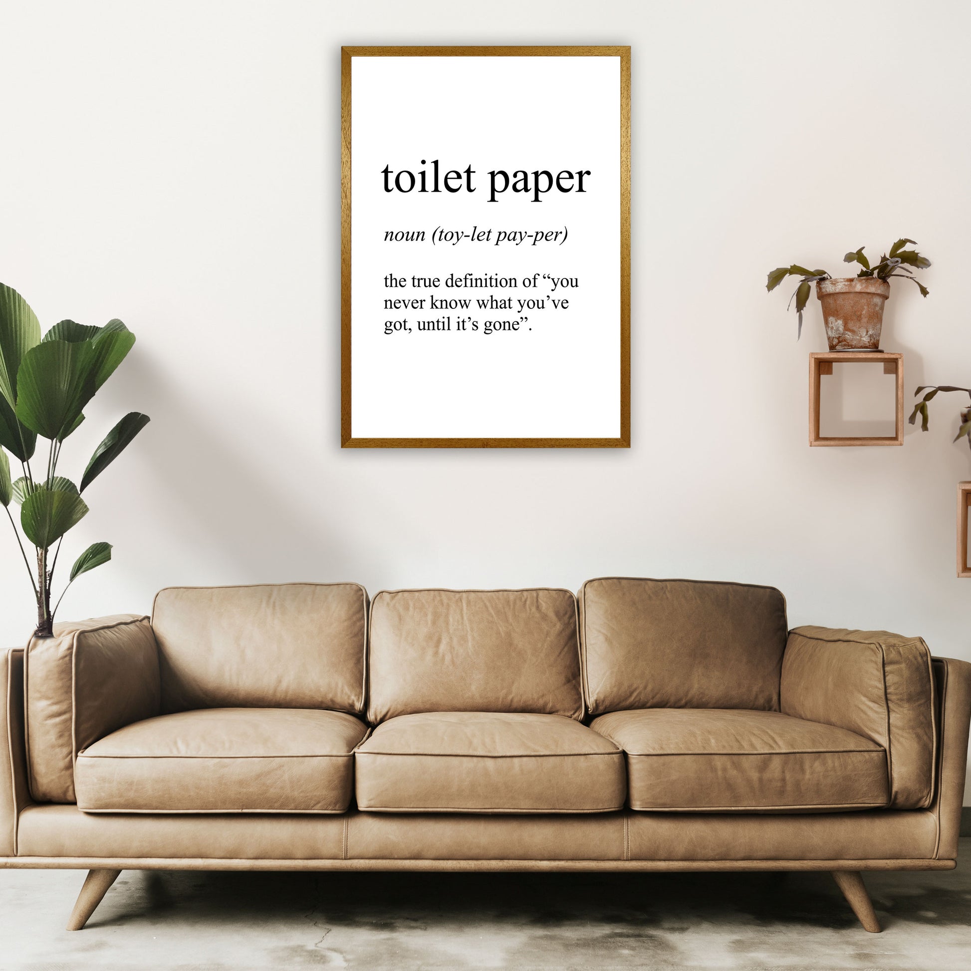 Toilet Paper Definition Art Print by Pixy Paper A1 Print Only