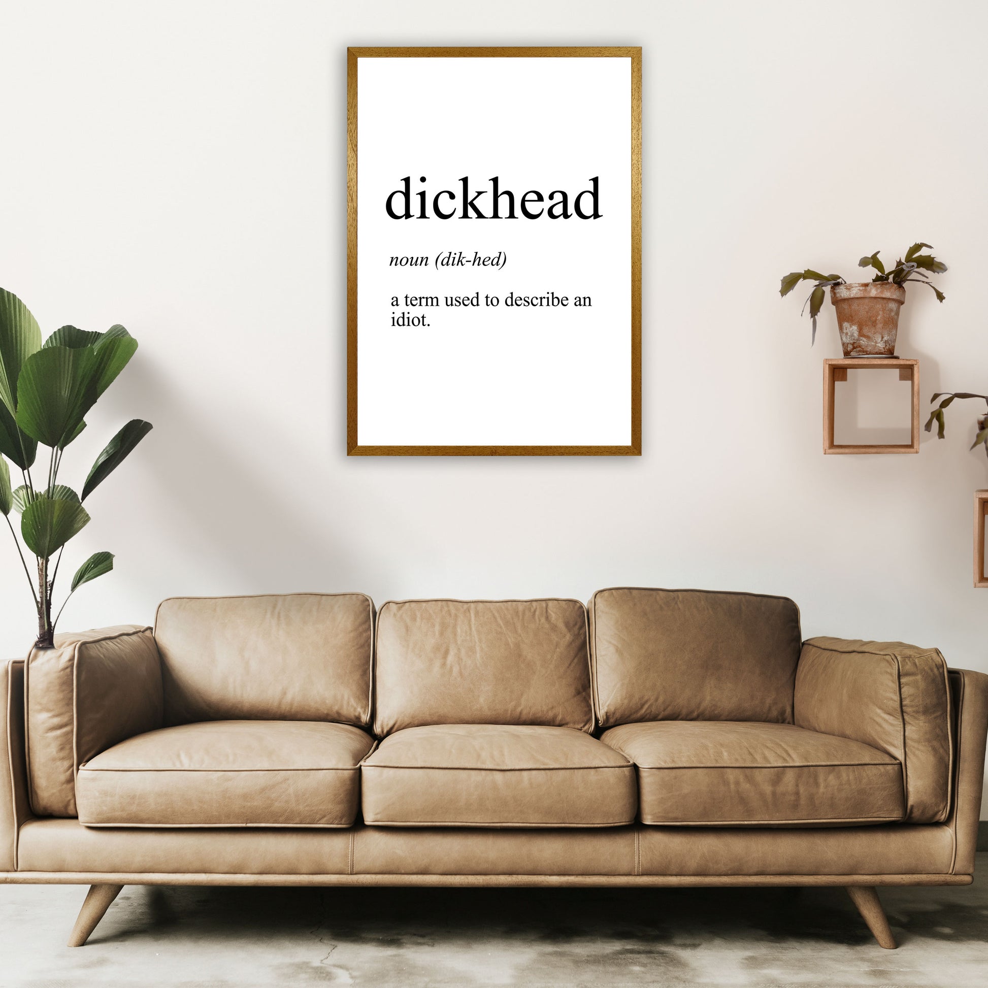 Dickhead Definition Art Print by Pixy Paper A1 Print Only