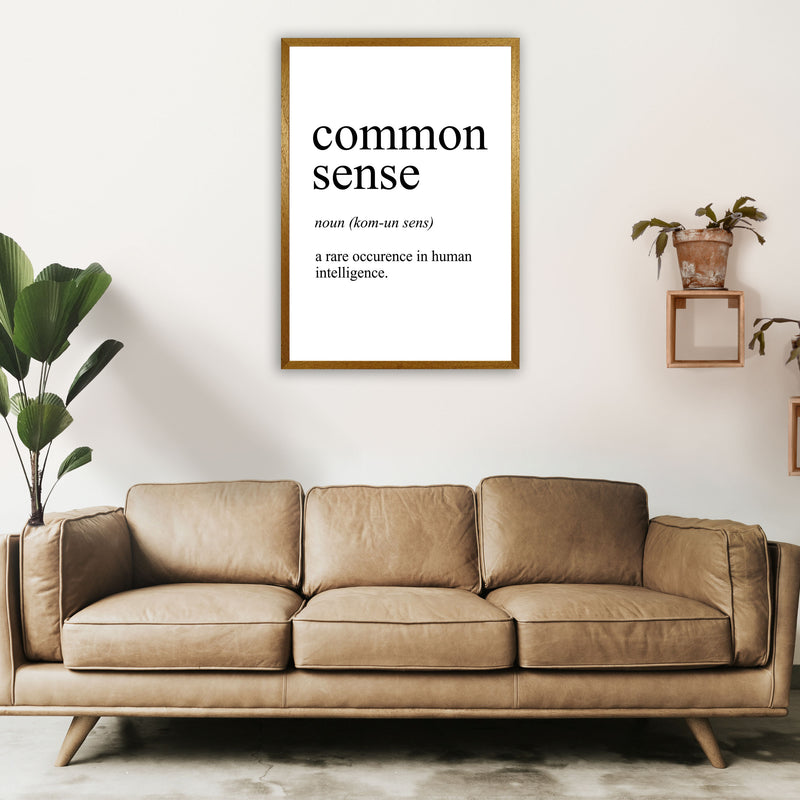 Common Sense Definition Art Print by Pixy Paper A1 Print Only