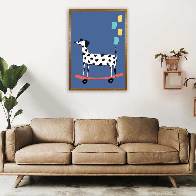 Skateboard Dog Art Print by Pixy Paper A1 Print Only