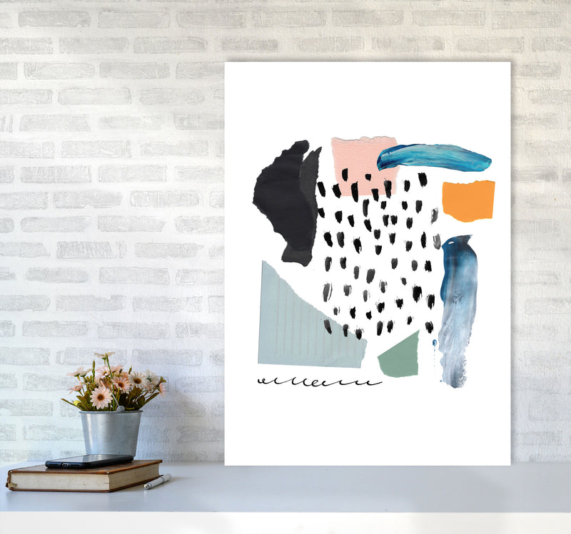 Abstract Shapes Artboard Modern Print A1 Black Frame