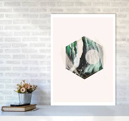 Random Geo Styles 1 Modern Print A1 Black Frame