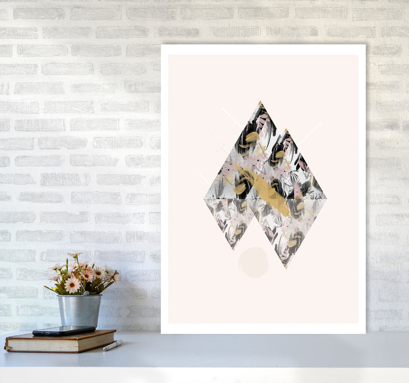 Random Geo Styles 2 Modern Print A1 Black Frame