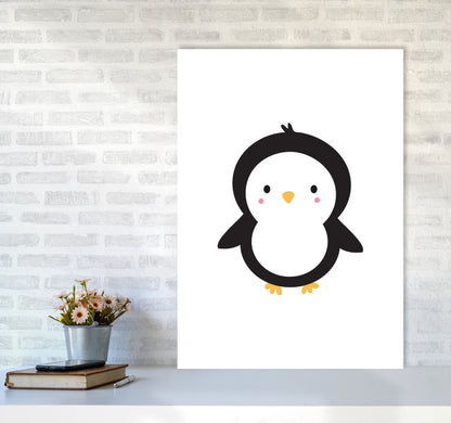 Children&#39;s Animals, Penguin Modern Print A1 Black Frame