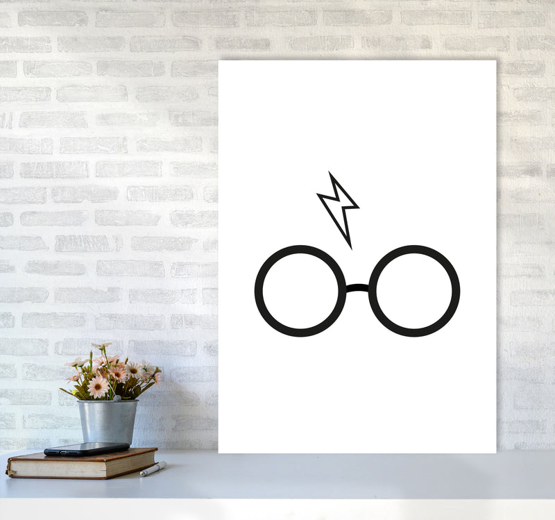 Harry Potter Glasses And Scar Framed Nursey Wall Art Print A1 Black Frame