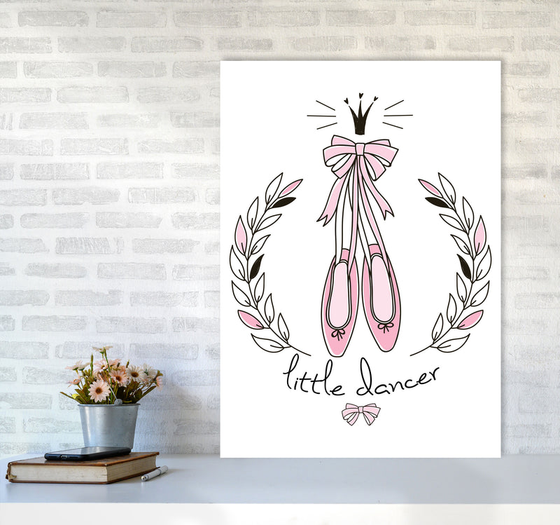 Little Dancer Shoes Framed Nursey Wall Art Print A1 Black Frame