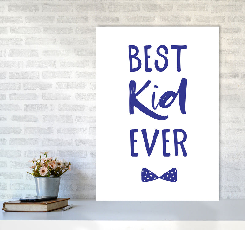Best Kid Ever Navy Framed Nursey Wall Art Print A1 Black Frame