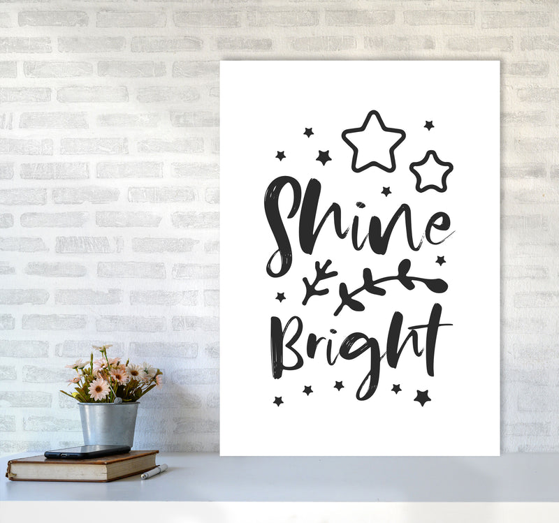 Shine Bright Black Framed Nursey Wall Art Print A1 Black Frame