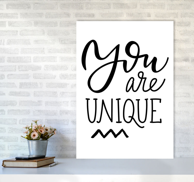 You Are Unique Modern Print A1 Black Frame