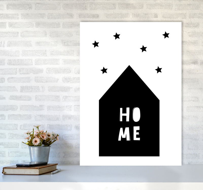Home Scandi Framed Typography Wall Art Print A1 Black Frame