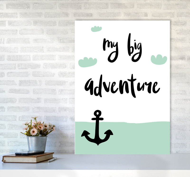 My Big Adventure Framed Typography Wall Art Print A1 Black Frame