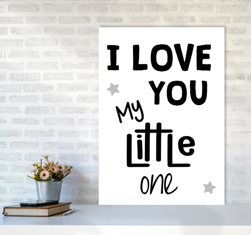 I Love You Little One Black Framed Nursey Wall Art Print A1 Black Frame