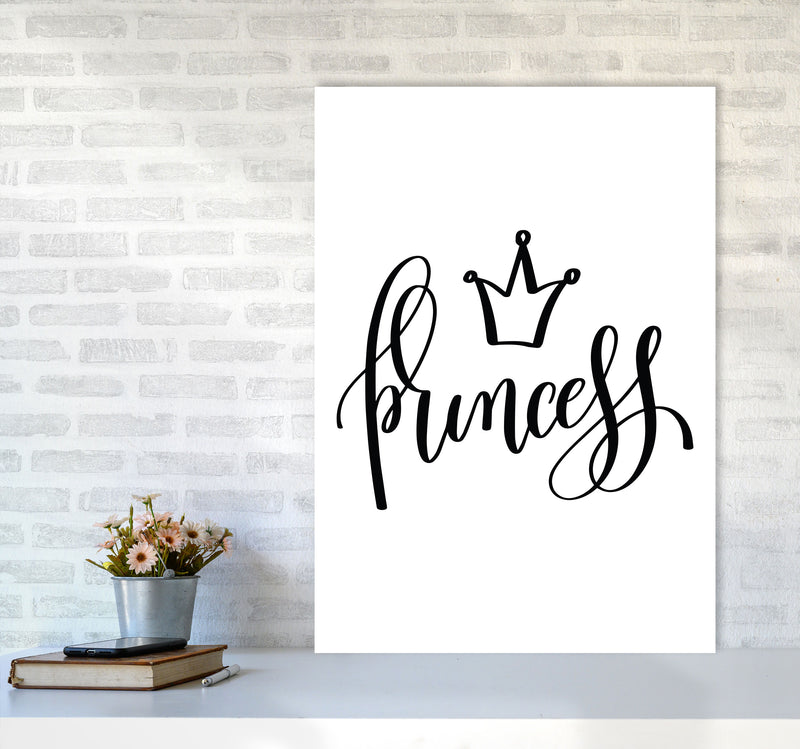Princess Black Framed Nursey Wall Art Print A1 Black Frame