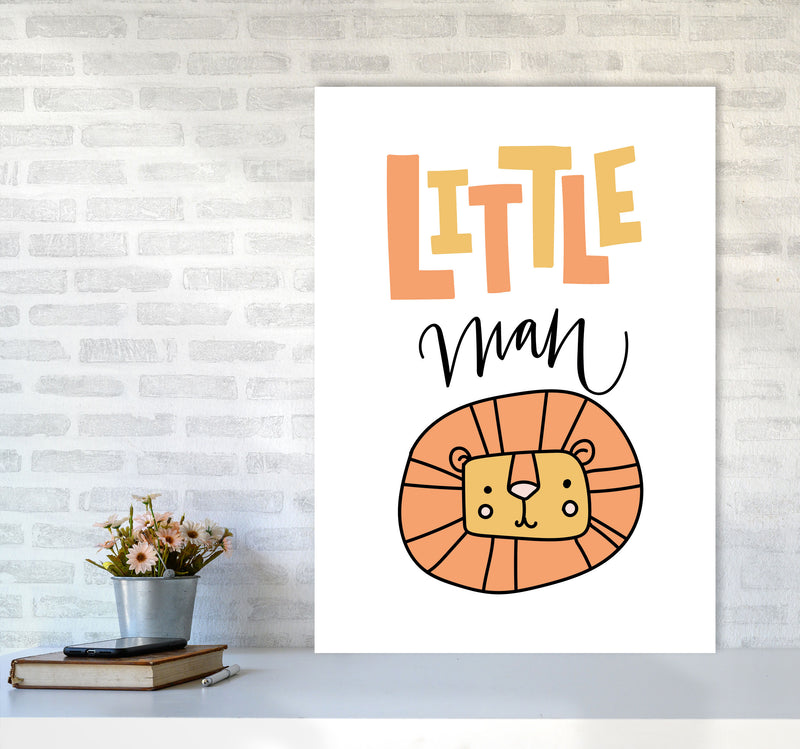 Little Lion Man Framed Nursey Wall Art Print A1 Black Frame