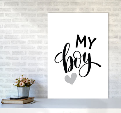 My Boy Black Framed Nursey Wall Art Print A1 Black Frame