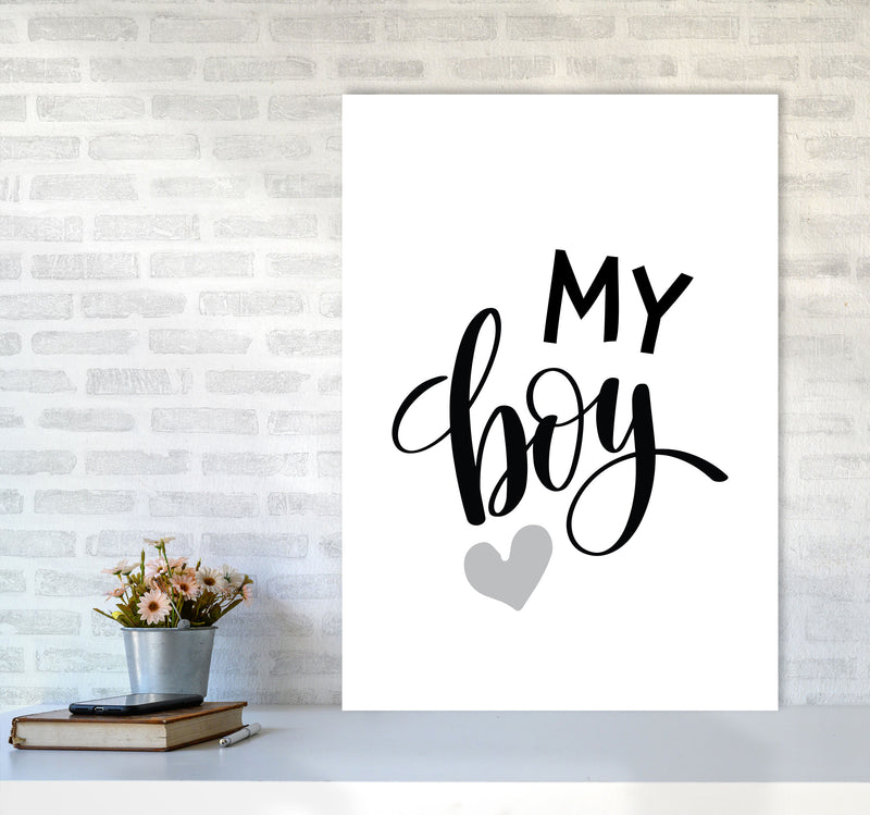 My Boy Black Framed Nursey Wall Art Print A1 Black Frame