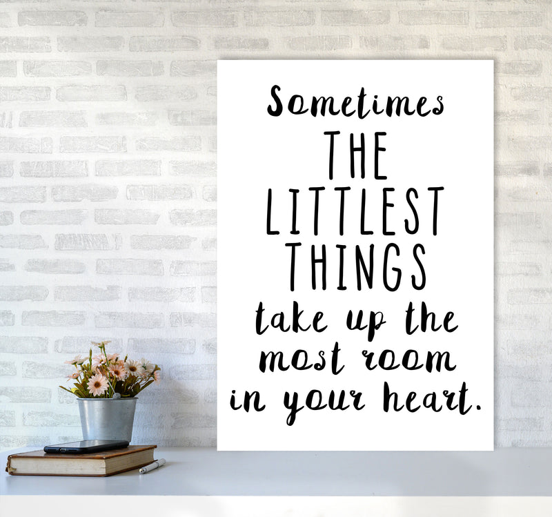 The Littlest Things Black Modern Print A1 Black Frame