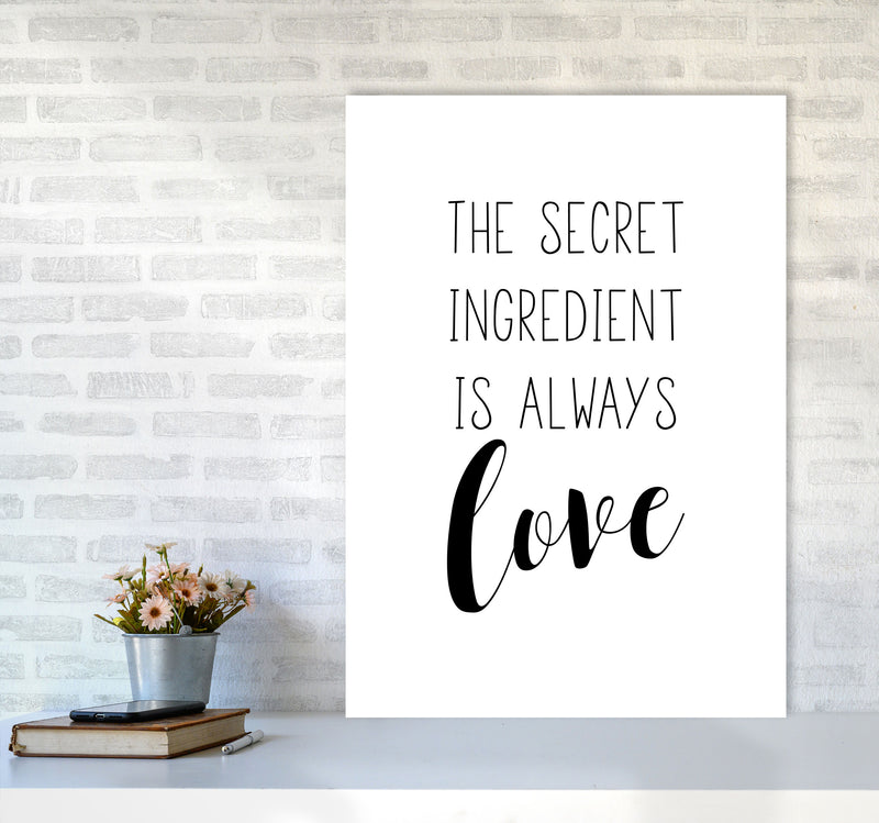 The Secret Ingredient Modern Print A1 Black Frame