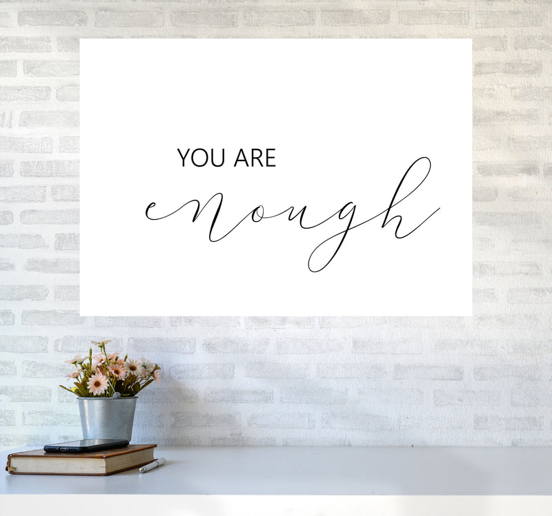 You Are Enough Landscape Modern Print A1 Black Frame