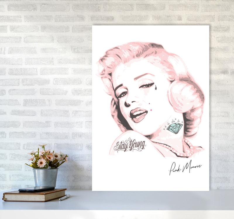 Pink Punk Monroe Modern Print A1 Black Frame