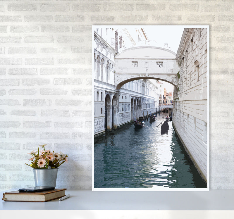 Venice Portrait 1 Modern Print A1 Black Frame
