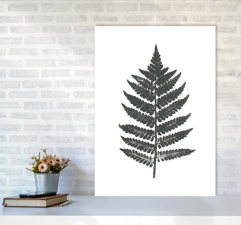 Vintage Fern Modern Print, Framed Botanical & Nature Art Print A1 Black Frame