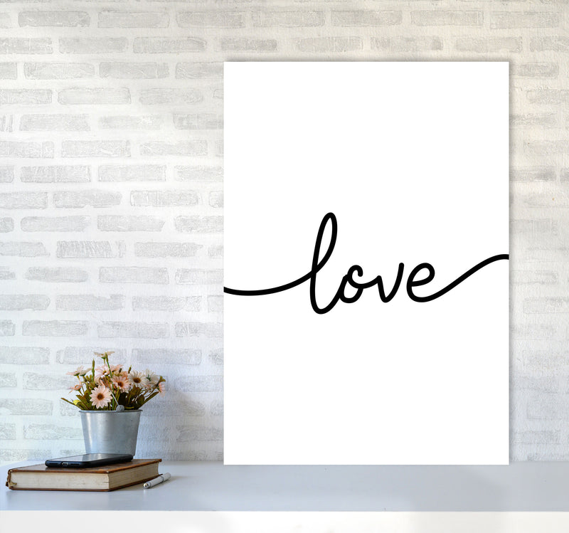 Love Framed Typography Wall Art Print A1 Black Frame
