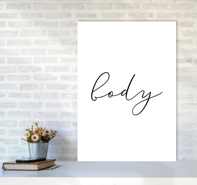 Body Framed Typography Wall Art Print A1 Black Frame