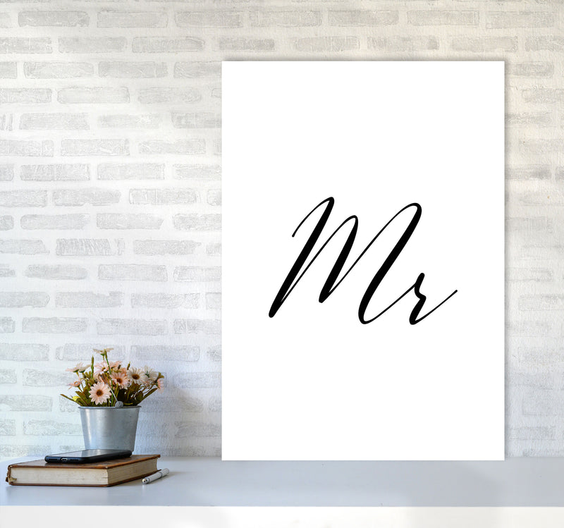 Mr Framed Typography Wall Art Print A1 Black Frame