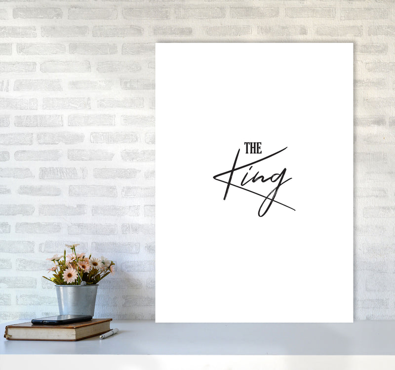 The King Modern Print A1 Black Frame