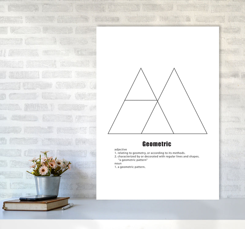 Geometric Meaning 2 Modern Print A1 Black Frame