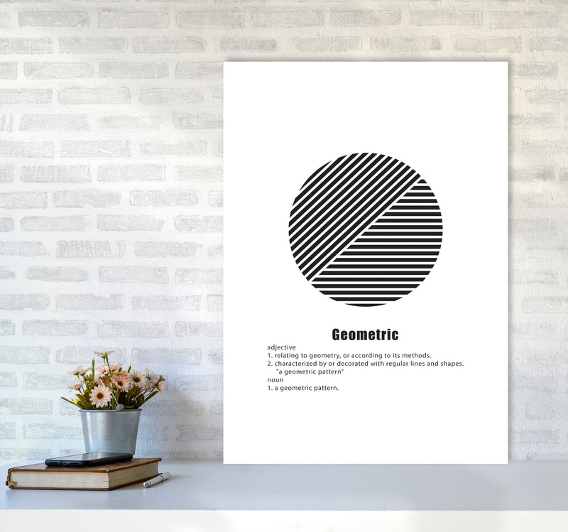 Geometric Meaning 3 Modern Print A1 Black Frame