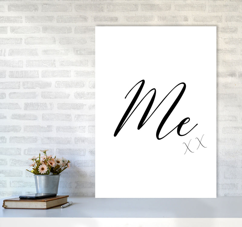 Me Framed Typography Wall Art Print A1 Black Frame