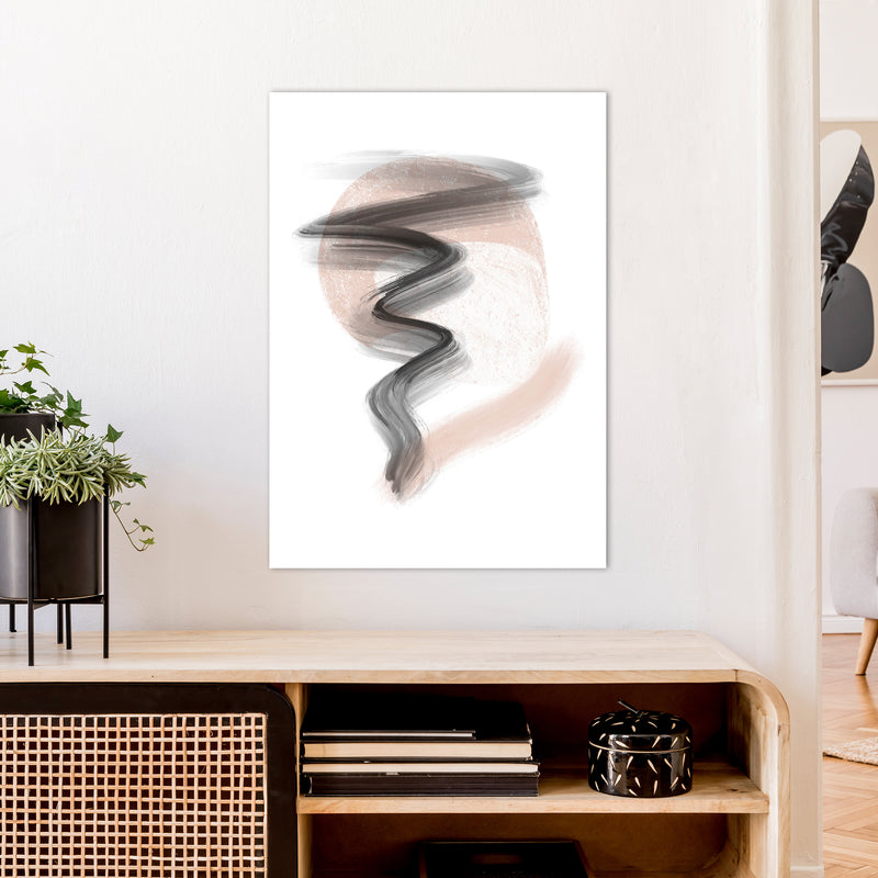 Dalia Chalk Storm  Art Print by Pixy Paper A1 Black Frame