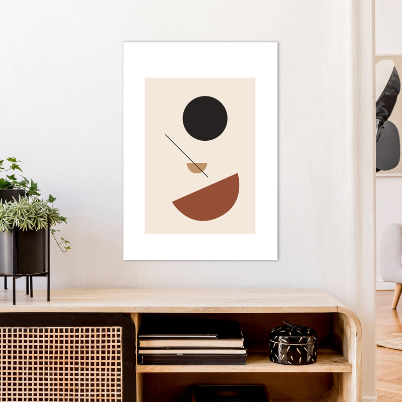 Mica Sand N13  Art Print by Pixy Paper A1 Black Frame