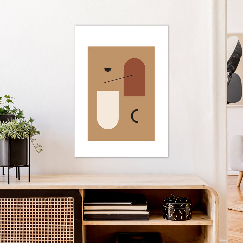 Mica Sand N15  Art Print by Pixy Paper A1 Black Frame