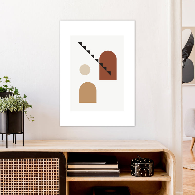 Mica Sand N14  Art Print by Pixy Paper A1 Black Frame