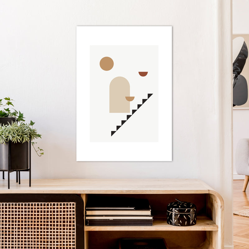 Mica Sand N26  Art Print by Pixy Paper A1 Black Frame