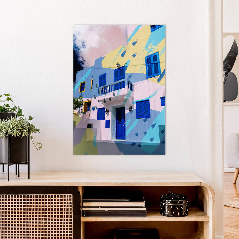 Buliding Pop  Art Print by Pixy Paper A1 Black Frame