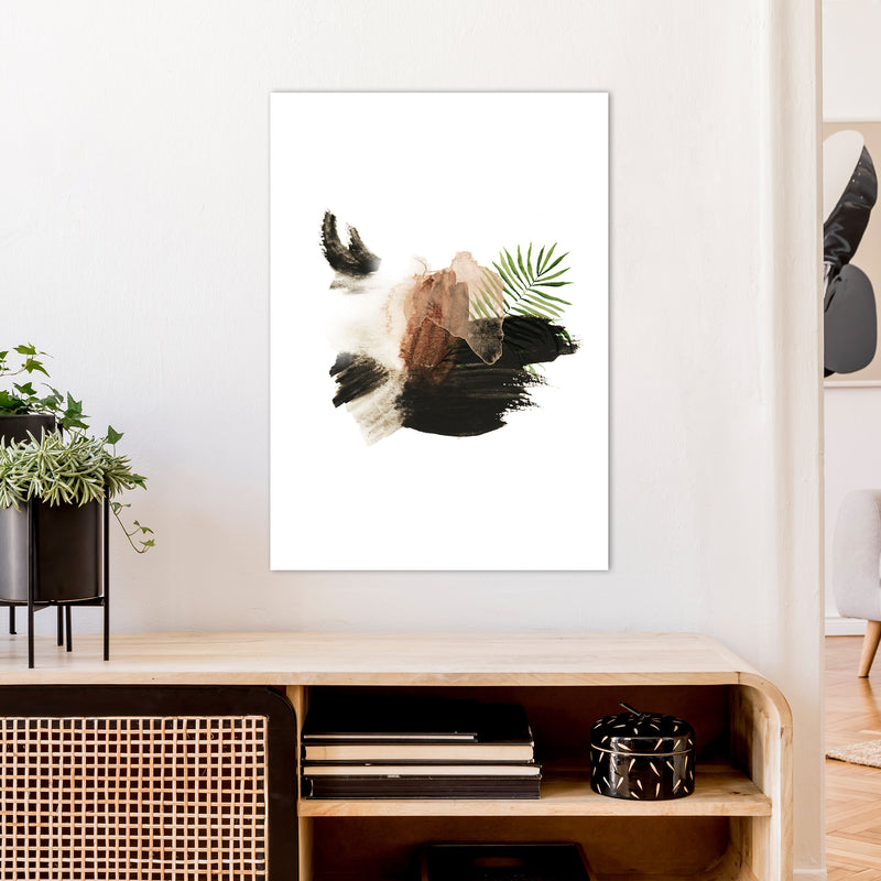 Exotic Abstract Shapes  Art Print by Pixy Paper A1 Black Frame