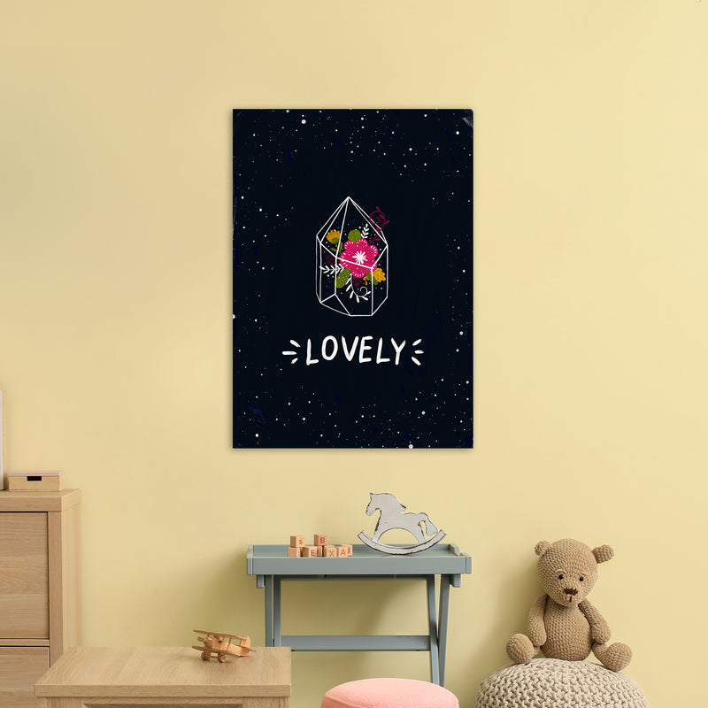 Lovely Night Sky  Art Print by Pixy Paper A1 Black Frame