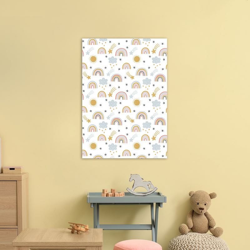 Rainbow Pattern  Art Print by Pixy Paper A1 Black Frame