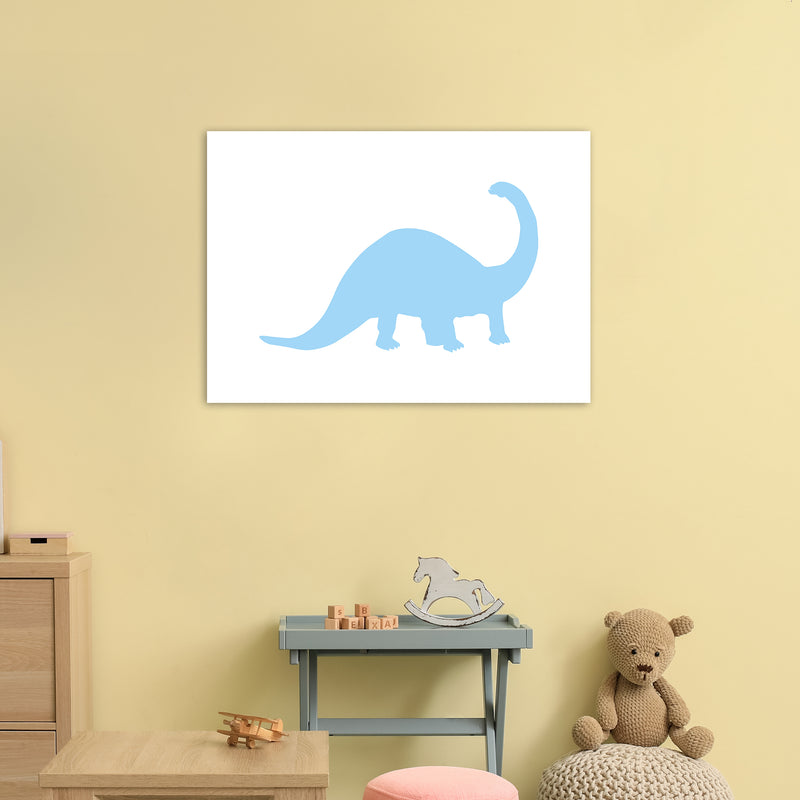 Sauro Light Blue  Art Print by Pixy Paper A1 Black Frame