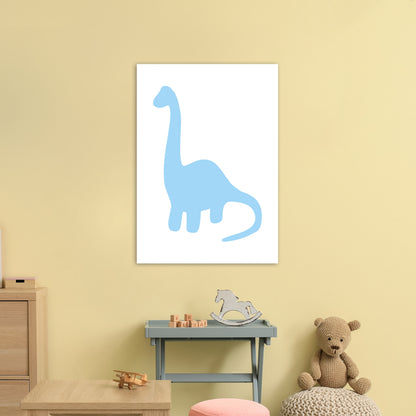 Brach Light Blue  Art Print by Pixy Paper A1 Black Frame