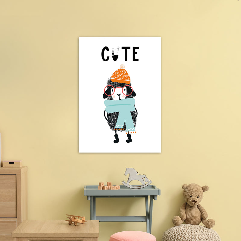 Cute Animal Pop  Art Print by Pixy Paper A1 Black Frame