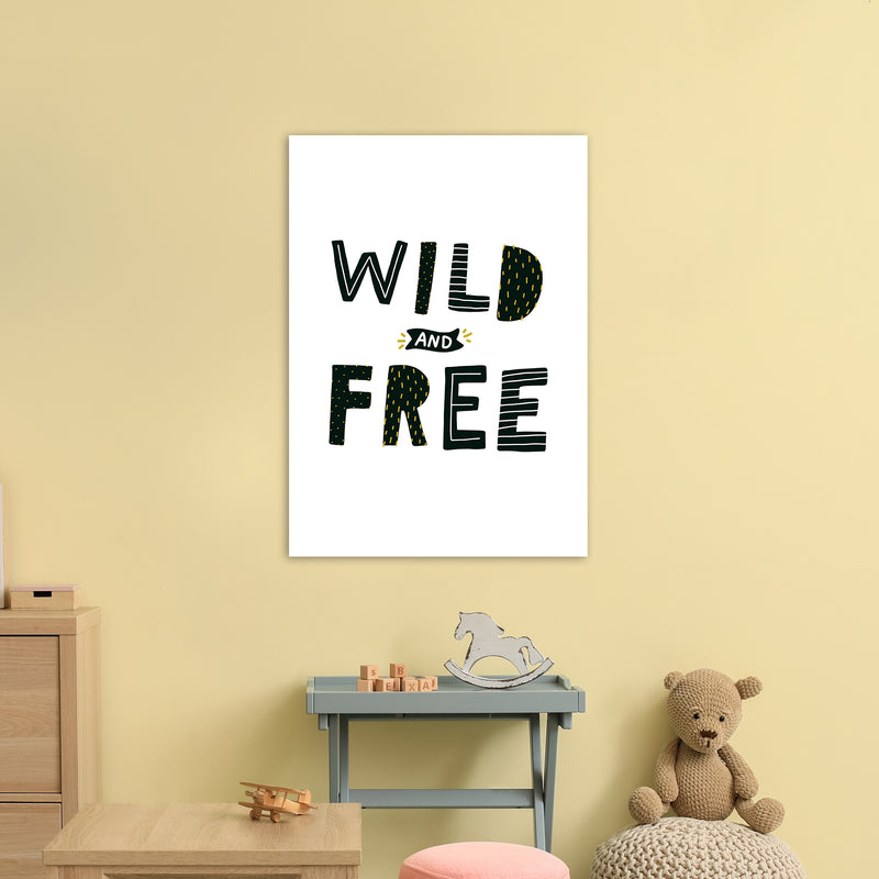 Wild And Free  Art Print by Pixy Paper A1 Black Frame