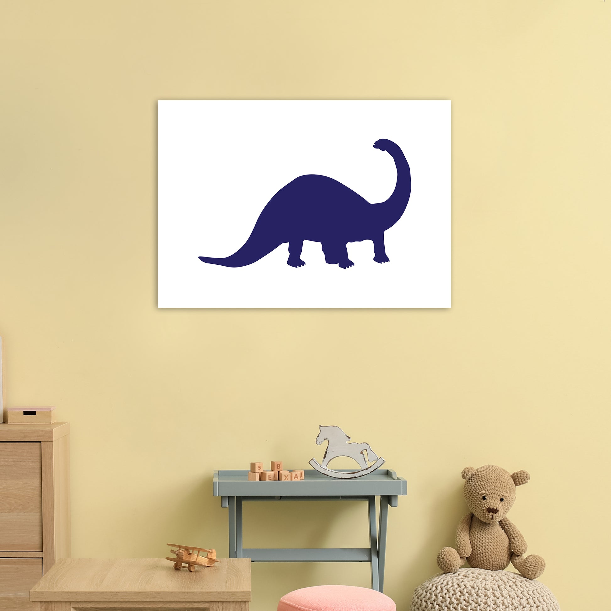 Sauro Navy  Art Print by Pixy Paper A1 Black Frame
